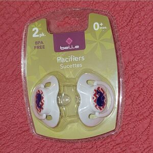 🏅FREE w BUNDLE • New 🐳 Belle 2 Pack Whale Pacifiers • BPA Free • 0+ Months